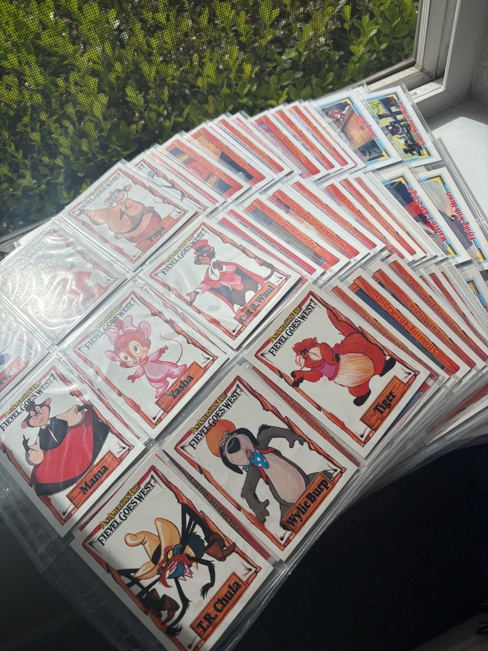 Fievel Goes West Cartoon Trading Cards - Colorful Character Set 150 cards